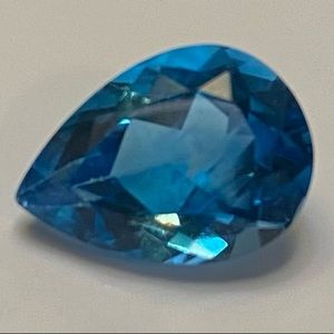 Approximately 12.75 x 9.3 mmPear Shaped Blue Topaz